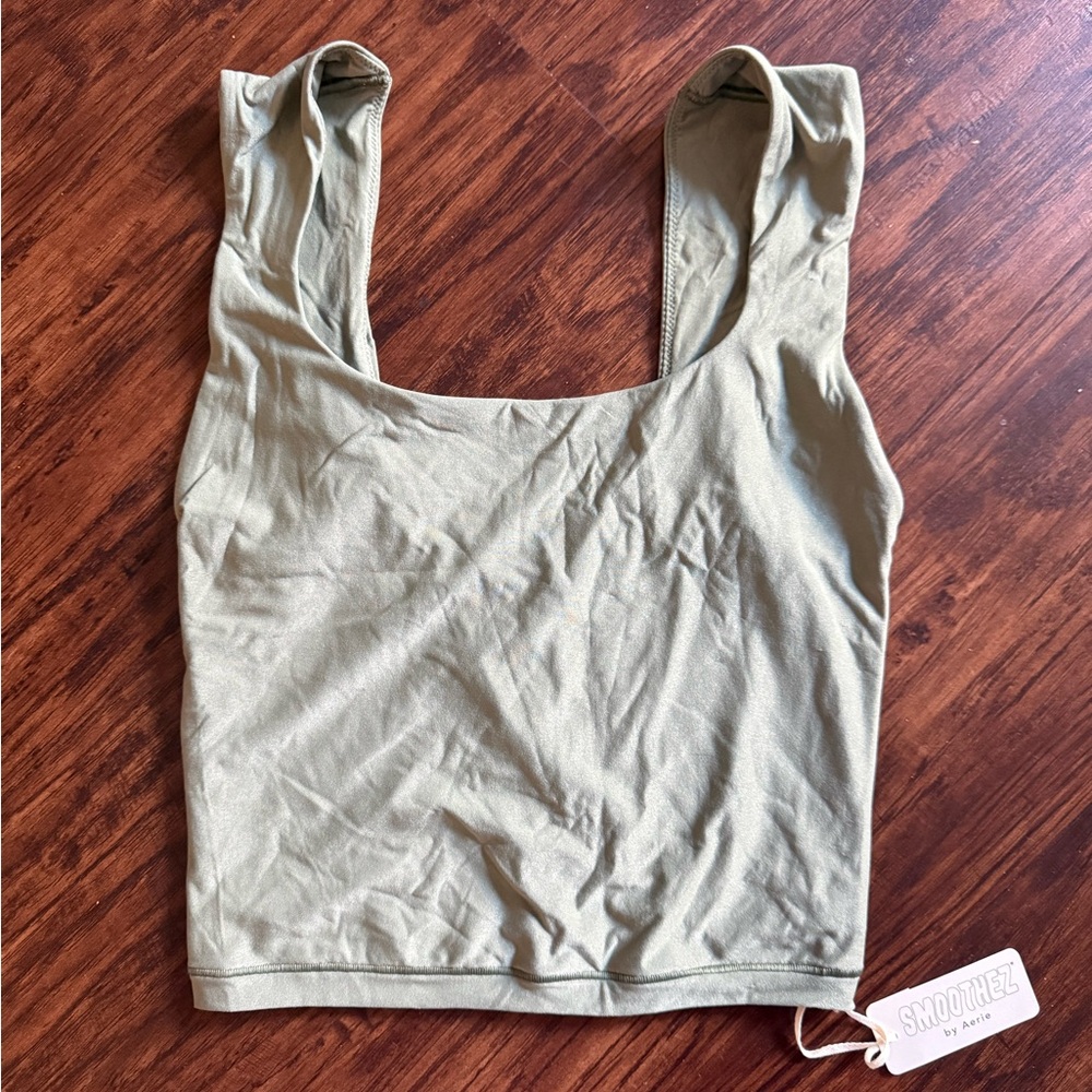 Aerie Smoothiez Sage Green Top